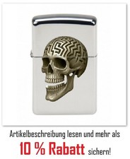 Zippo Skull Collection - The Brain - Skull - Skull Lighter Chrome Brushed