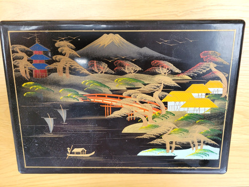 Black lacquered japanese - lacquered,