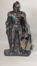 Vintage Art Deco Fireside Enamel Companion Set Knight In Armour complete set