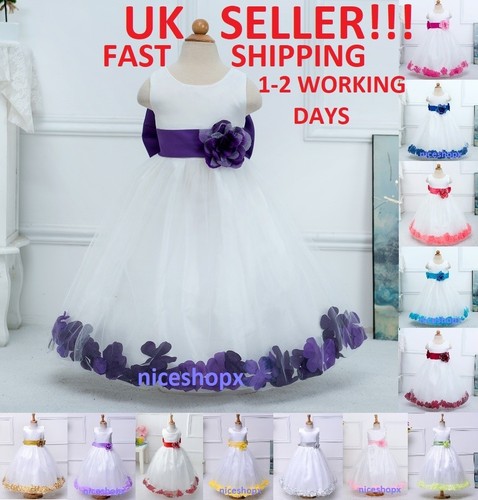 Girls party dress flower - party,