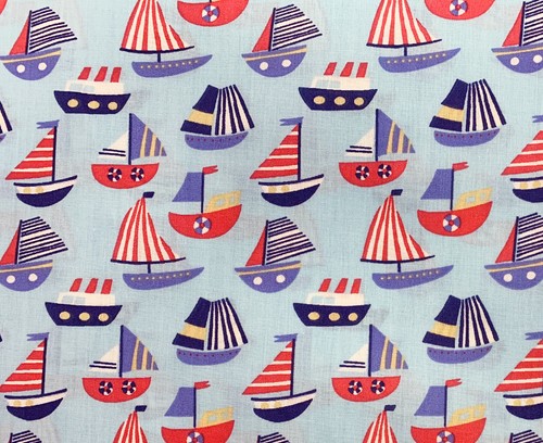 Polycotton fabric nautical - fabric,