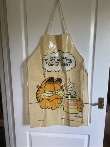 Vintage garfield pvc apron - vintage,