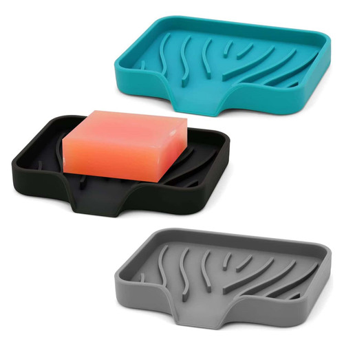 Silicone soap dish for - dish,