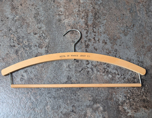 Vintage wooden coat hanger - vintage,