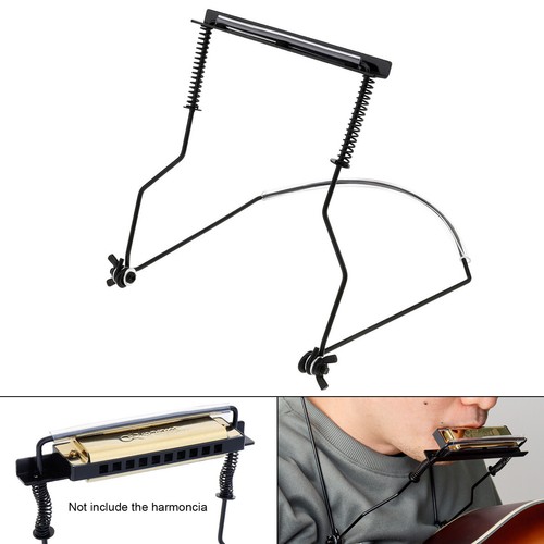 Hands free harp neck - neck, brace