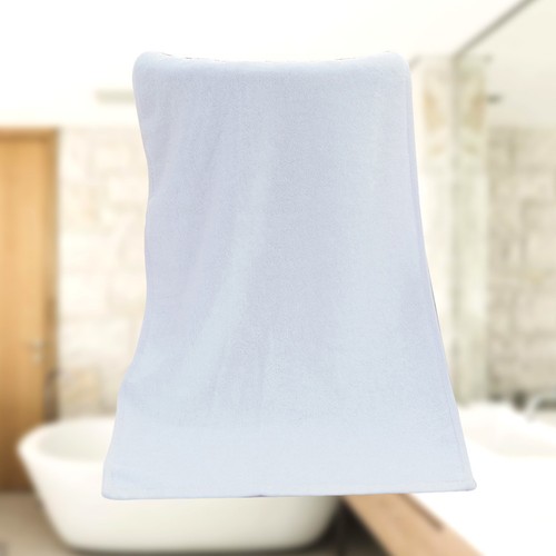 White cotton towels - towels, reusable