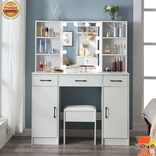 White dressing table - dressing,