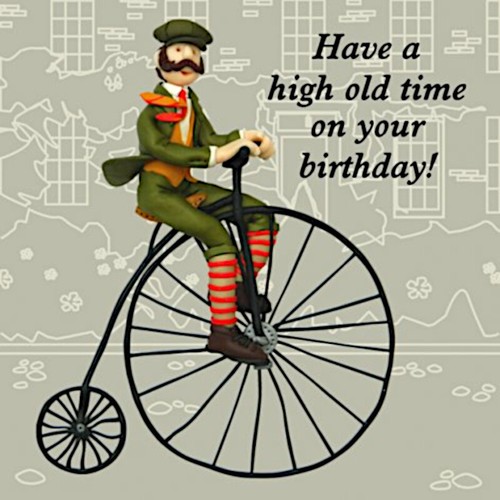Penny farthing cyclist cycling - farthing,
