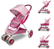 18" Doll Pram Foldable Baby