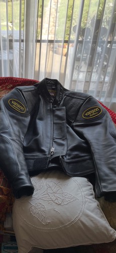 Vanson manx leather jacket - leather,