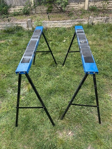 Pair folding sawhorses - pair,