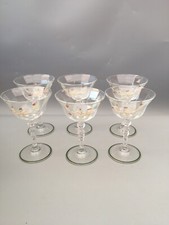 Eternal Beau  Champagne saucers cocktail glasses set of six