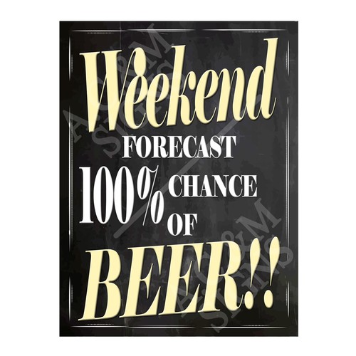 Beer metal signs - metal, man