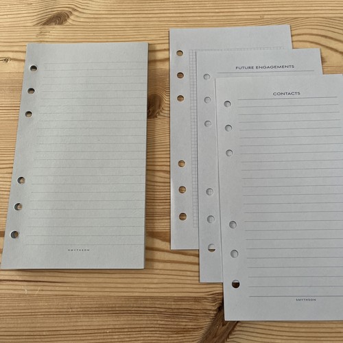 Smythson organiser inserts - organiser, inserts-20x