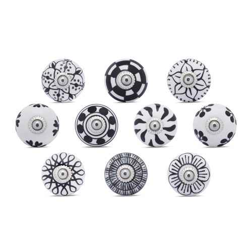 Round black white - round,