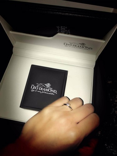 Leo diamond engagement ring - diamond,