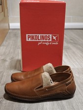 Pikolinos Men's Azores 06H Brandy Brown Leather Slip On Shoes UK Size 6 / 6.5
