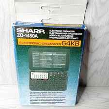 SHARP ELECTRONIC ORGANIZER ZQ-1450A - WORKING RARE RETRO 1990,S