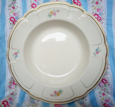 1930s Alfred Meakin Royal Marigold Soup Plates 10" / 25cm Floral Design, set 2