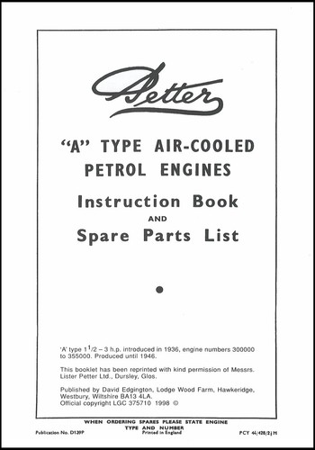Petter stationary engine - petter,