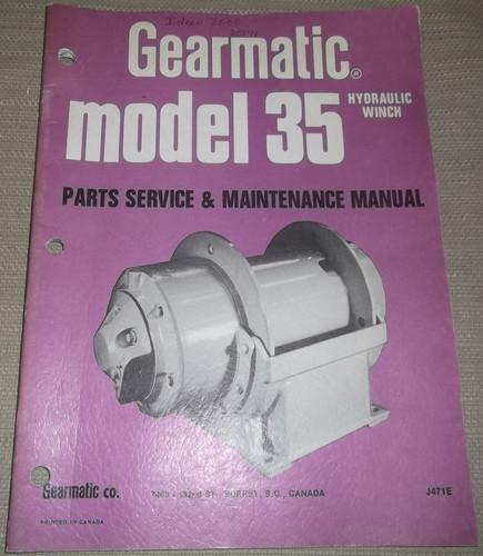 Gearmatic model hydraulic - gearmatic,