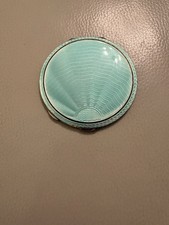 Antique guilloché enamel