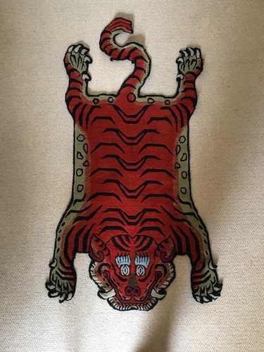 Old vintage tibetan - vintage, rug