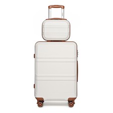 20Inch Hard Shell 4 Wheels Suitcase Travel Cabin Luggage ABS+PC & Vanity Case