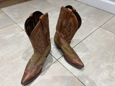 Western Cowgirl Boots Ladies, Tan, UK Size 6.5/7
