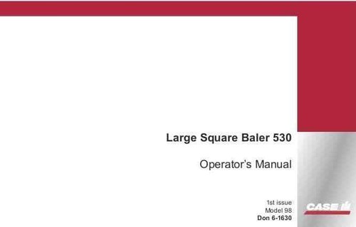 Case 530 large square baler - 530,