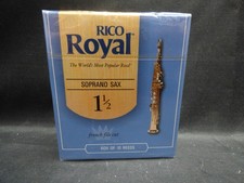 Rico Royal. Soprano Saxophone Reed. Single Reed. Gauges 1.5 to 5.0. SINGLE REEDS