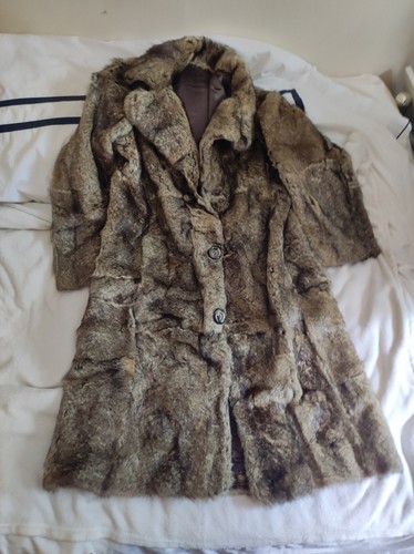 Real beaver skin vintage long - real,