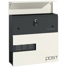 HOMCOM Wall Mounted Post Box