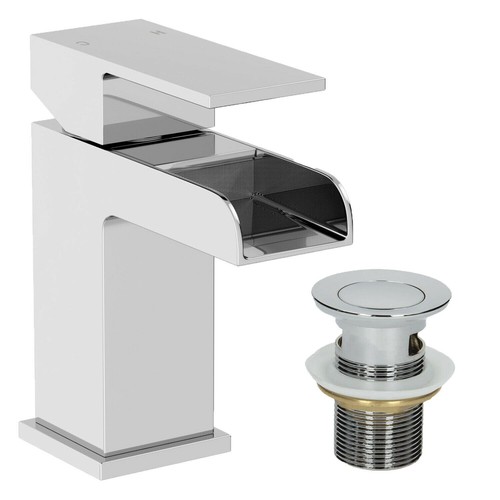 Waterfall bathroom taps - bathroom,