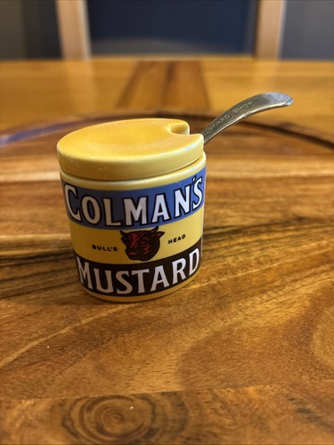 Colman ceramic mustard pot - ceramic,