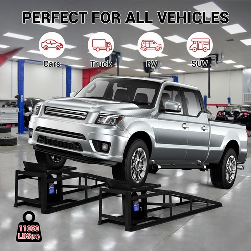 Heavy duty metal car ramp - heavy,