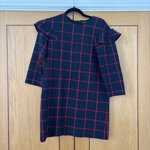 Zara checkered frill midi - zara,