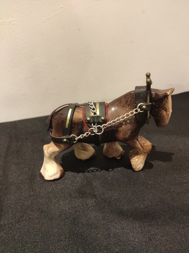 Vintage ceramic shire horse - vintage,