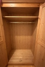 Sturdy Solid Pine Big 2 Door