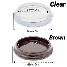 Furniture Leg Cups - Round Carpet Protector - Impact Resistant - Made in Germany