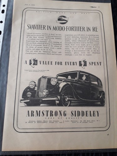 1939 armstrong siddeley - 1939,