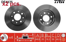 X2 PCS FRONT BRAKE DISC ROTOS