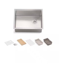 Kohler Strive 23” Undermount Single Bowl Stainless Steel Workstation KitchenSink