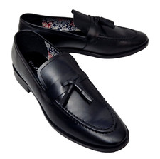 PAOLO VANDINI Mens Lovely Rose Black Slip On Loafer EU 40 UK 6 MRRP £89