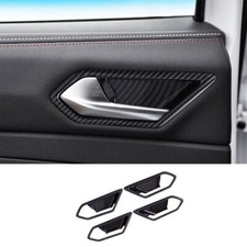 For VW ID.4 2021-24 Carbon Fiber abs Inner Door Handle Bowl Cup Lock Frame Trim