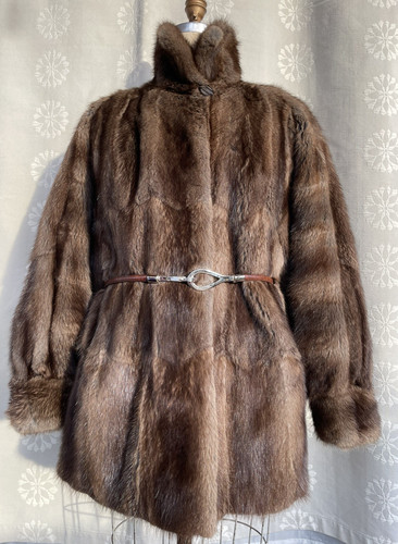 Vintage real fur nutria - real,