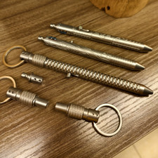 Titanium Alloy Tactical Writing Pen Luminous Key Pendant EDC Portable Equipment