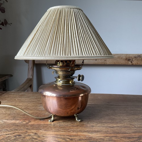 Old duplex copper brass oil - copper,