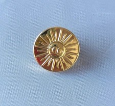 Christian Dior Round Logo Pin