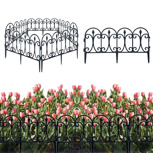 6pcs garden picket fence - 6pcs,